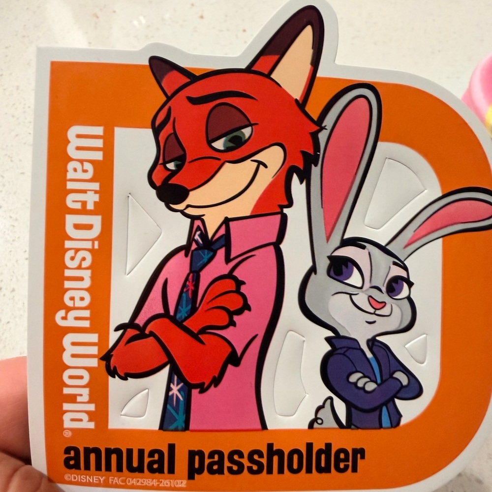 Disney Zootopia Orange and White Sticker